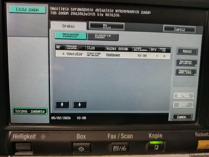 Przyczyny błędów w drukowaniu